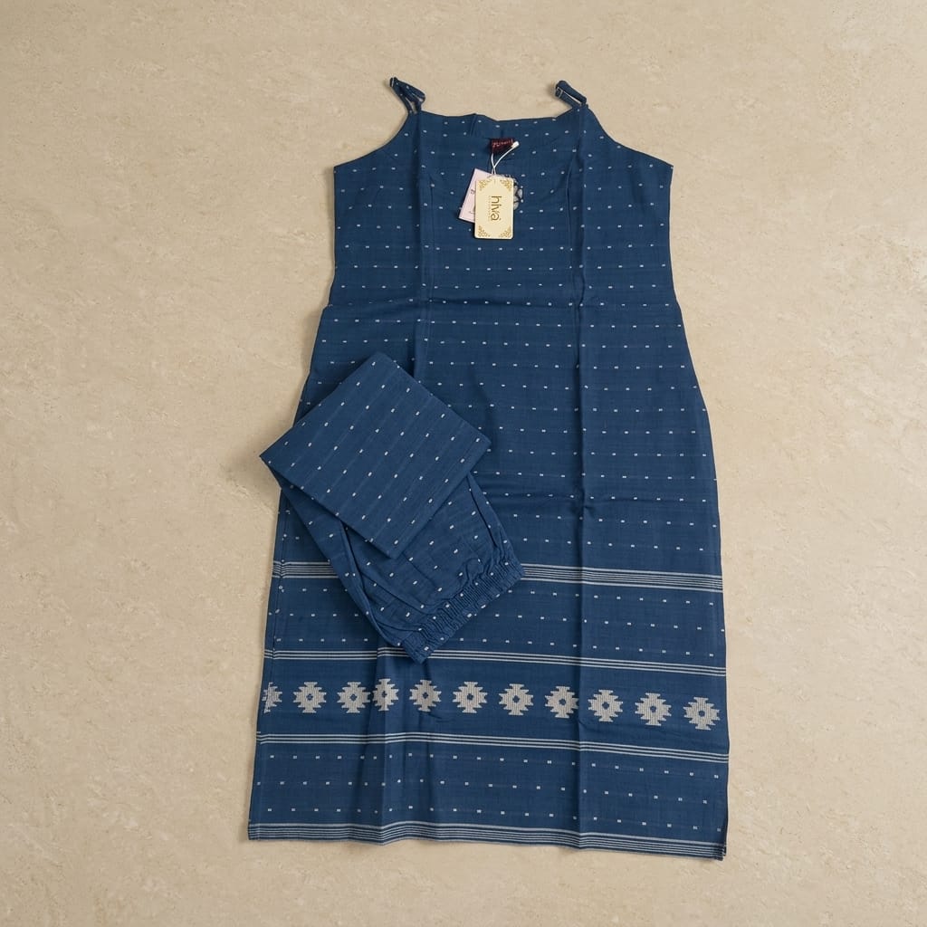 Blue Cotton Co-ord Set