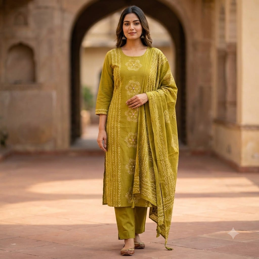 Mustard Cotton Salwar | 11371