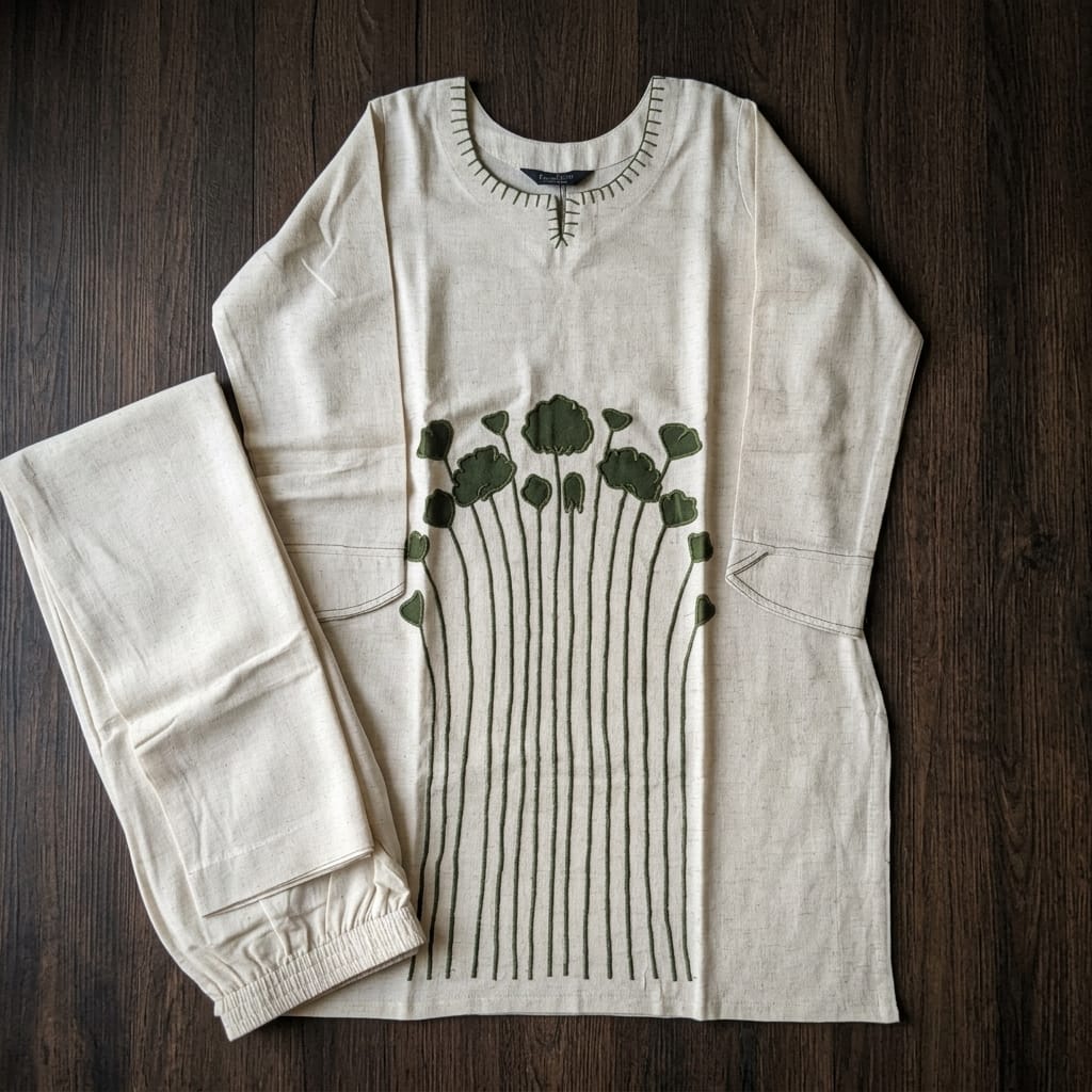 White Cotton Co-ord Set