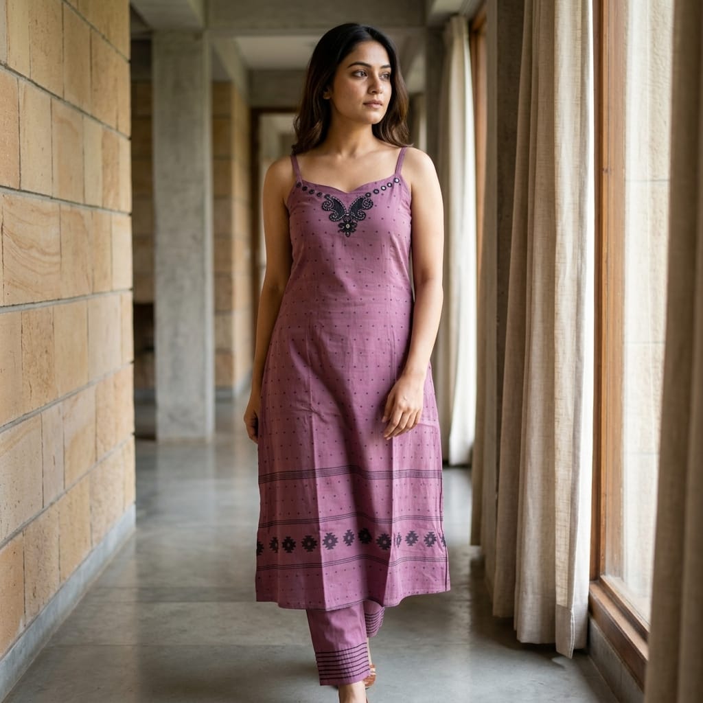 Dusty Pink Cotton Co-ord Set