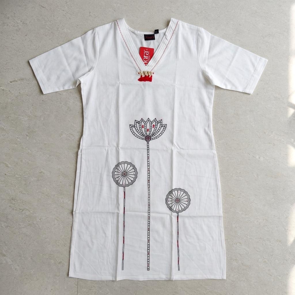 White Rayon Kurti