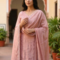 Peach Cotton Silk Salwar | 11301